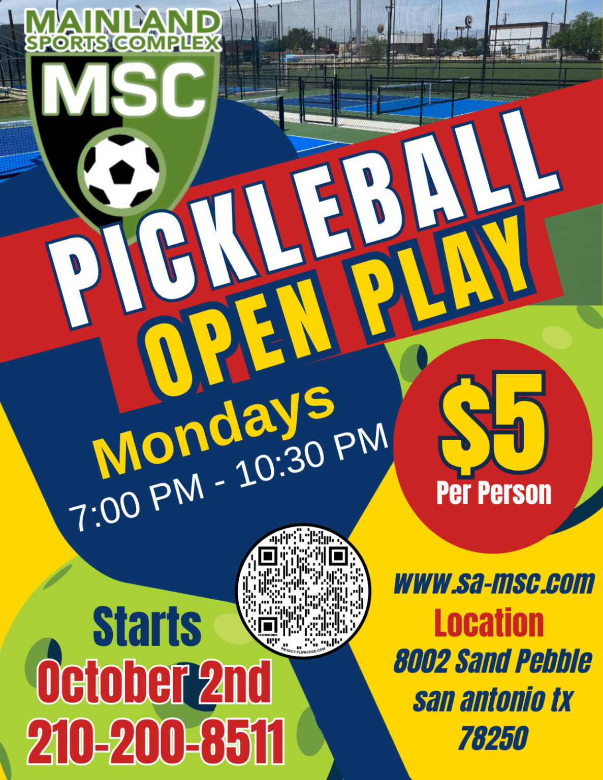 Pickleball Info Mainland Sports Complex has one of the finest and